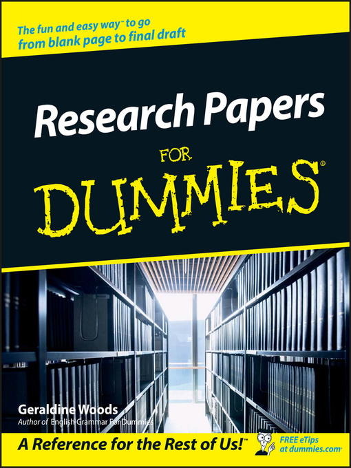 Title details for Research Papers For Dummies by Geraldine Woods - Available